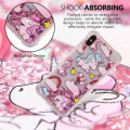 Miniatyrbillede 3 af 4: IC Case til iPhone Xs Max, Rosa Unicorn Liquid Bling Glitter Flydende Quicksand Cover Sød Gennemsigtig Støtsikker TPU Slim Cover
