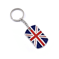 Miniatyrbillede 2 af 3: 2 stk Nøglering Unik Stilfuld Mode Amerikansk Nationalflag Nøglering Union Jack Nøglering Landsflag Nøglering Enkel Nøglering IC