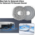 Miniatyrbilde 2 av 5: 4 stk. moppekluter for Roborock Q Revo og Roborock P10 støvsuger, reservedeler, vaskbare og gjenbrukbare moppeputer