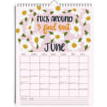 Miniatyrbild 3 av 5: Här Går Vi Igen 2024 Väggkalender - Rolig Organiserare och Planerare med Sass, Snark och Svordomar. Gör Dig Redo för ett Kul År
