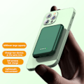Miniatyrbillede 3 af 4: IC Mag-Safe Trådløs Magnetisk Powerbank Sort