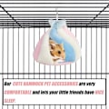 Pikkukuva 5 / 5: IC Hamsterin lämmin sänky, pieni eläin Hamsteri puuvilla nukkumispesä Plush-koti piiloutuu riippuvaan häkkiin lelu
