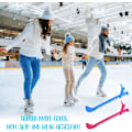 Miniatyrbild 6 av 7: Skridskor, 2-pack, hockeyskor, skridskor, skridskoskydd, justerbara konståkningsskydd, tillbehör Bluish red L