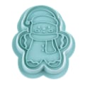 Miniatyrbillede 4 af 5: IC 6 stk/ sæt form 3D juletræ snefnug mønster Cook Cyan B  6stk