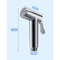 Miniatyrbillede 4 af 4: IC 2 stk Ultralette Neti Potty Toiletsprayer Rustfrit Håndholdt Neti Potty Sprayer Tekstil Badeværelsesbløjsprayer til Køkken og Toilet