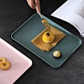Miniatyrbilde 3 av 5: IC 29*21 Farge Plastbrikke Nordisk Enkel Multifunksjon Rektangulær Oppbevaringsbrikke Hjem Kjøkken Badtilbehør Frukt Dessertbrikke 03