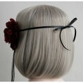 Miniatyrbillede 4 af 5: IC 1 Stykke Million Jul Sort Spids Ansigtsslør Hovedbeklædning Sexy Dansfest Halv Ansigt Død COS Maske