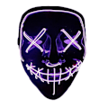 Miniatyrbillede 1 af 5: IC Halloween-maske, glødende LED-maske til kostumer, rollespil, festivaler og fester