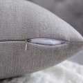 Miniatyrbilde 5 av 5: IC Lys grå ländrygg putevar 12x20 tommer Sett med 2 solid rustik gårdsputevar tilfelle for hjem sofa sofa dekorasjon