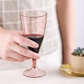 Miniatyrbilde 4 av 5: 6-delt sett (5 vinglass + 1 vinflaskebeholder) Reisevennlig sett ideelt for piknik utendørs basseng, grill, vaskbar i hagen Rosa Pink