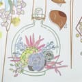 Miniatyrbilde 5 av 5: IC Creative Flower s Chlorophytum Flyttbare Veggklistremerker Dekorasjon