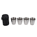 Miniatyrbillede 2 af 5: Sæt i rustfrit stål, Bartending Cup, Shotsglas Bærbar vinglas Betterlifefg