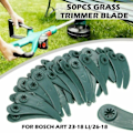 Miniatyrbilde 1 av 11: 50 stk. Gresstrimmer Plastblad Klippeblad for Bosch gressplen