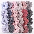 24 st Hårtofsar, Hårband, Håraccessoarer, Rockabilly multicolor