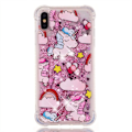 Pikkukuva 2 / 4: iPhone XS Max -kotelo, Pinkki Yksisarvinen Neste Bling Glitter Virtaava Hiekka Kotelo Söpö Läpinäkyvä Iskun Kestävä TPU Ohut Kotelo