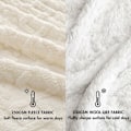 Miniatyrbillede 3 af 5: 100x150cm Tæppe Sherpa Fleece Kast i Blød og Plysset Uld med Varmende Bunke for at Hjælpe Dig med at Sove Bedre til Baby Seng Beige