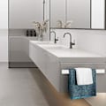Miniatyrbillede 3 af 3: IC Håndklædeholder Væghængt Køkkenrulleholder Aluminium Mat Håndklædeholder Enkel Hylde Badeværelseshåndklædeholder Multifunktionel Toilet Opbevaring R