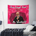 Miniatyrbilde 4 av 5: IC Mr. Worldwide sier å leve Latter Kjærlighet Gobeleng Vegg