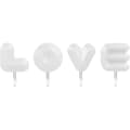 Decorative Wall Hooks | Love Letter Hook | Cute Wall Mounted Hooks | 4 Decorative Towel Hooks (FMY)