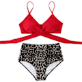 Miniatyrbild 1 av 5: IC NOE Wrap Bikini Set Push Up Hög Midja 2 delar M