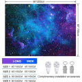 Miniatyrbilde 5 av 5: IC Galaxy gobeleng Blå stjernehimmel gobeleng Kosmisk gobeleng Mystisk Nebula Star Tapestry Veggdekorasjon gobeleng Hjeminnredning【40 X60 tommer】