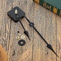 Miniatyrbillede 2 af 5: Clock Movement med højt drejningsmoment, lang aksel med 7 tommer spade hænder..DEBUNS