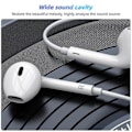 Pikkukuva 4 / 5: Fonken-langalliset kuulokkeet iPhone 15 Pro Maxille, Type-C-liitäntäiset kuulokkeet mikrofonilla, bassoääni, stereokuulokkeet, ei Bluetooth