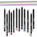 Miniatyrbillede 2 af 5: IC 12 forskellige farver Gel Eyeliner Pencil Set Mat Glat Vandfast Naturlig Langvarig Øjenbryn Lip Liner Pencil Kosmetik, Olivengrøn