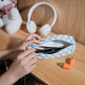 Miniatyrbillede 3 af 5: IC Case Etui Kontor College Skole Opbevaringspose Taske Holder Box Organizer Sminkepose Kosmetikpose Æstetisk (Blå)