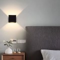 Miniatyrbillede 3 af 5: 1 stk Moderne LED Aluminium Vægslampe Sort Firkantet Vægslampe 10 X 10 X 5 Cm Vandafvisende Egnet til Indendørs eller Udendørs til Stue Værelse Soveværelse Ais