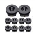 IC Svart 10st Universal Bil Foot Pad Spänne Bilmodifiering Tillbehör Foot Pad Spänne