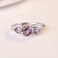 Miniatyrbillede 2 af 4: IC Farverige Hjerteformet Ring - Perfekt Val til Dame Ringe