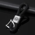 Miniatyrbillede 1 af 4: Volkswagen Nøglering i vævet læder (sort, One Size) IC