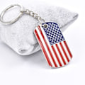 Miniatyrbillede 3 af 3: 2 stk Nøglering Unik Stilfuld Mode Amerikansk Nationalflag Nøglering Union Jack Nøglering Landsflag Nøglering Enkel Nøglering IC