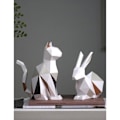 Miniatyrbillede 5 af 5: IC Katteskulptur Statue Geometrisk Figur Dekoration Polyresin Kunst Præsentation 7,3 tommer