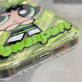 Miniatyrbild 4 av 5: IC iPhone 14 Söt Kawaii Cartoon Case Cool Solglasögon Form Stativ Fingergrepp Hållare Design för Kvinnor (Grön)