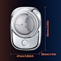 Miniatyrbilde 2 av 5: Mini-Shave Elektrisk barbermaskin SVART