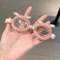 Pikkukuva 4 / 8: Lasten uimalasit pojille ja tytöille, vedenpitävät, erittäin kirkkaat uimalasit, söpöt sarjakuva lasten uimalasit Pink and White Unicorn