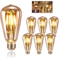 Miniatyrbilde 1 av 5: IC E27 Vintage Edison Glødepære, E27 ST64 4W LED Edison B