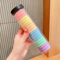 Elastiska hårband Mjuk frotté Hög stretch Hästhållare för kvinnor och flickor, 20-pack pastellfärger
