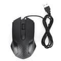 Professional Black Wired Mouse For Office Computer - 2400dpi High Precision And Ergonomic Design (Q57)