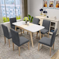 Miniatyrbilde 3 av 10: Fløyelsstoltrekk tykk solid farge stoltrekk elastisk fulldekkende stoltrekk restaurant hotell hjem spisebord stoltrekk Camel color four pack Standard high back 45-58cm