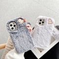 Miniatyrbillede 2 af 4: IC I Love You Hjerte Fluffig Skal til Grå IPhone12PRO MAX