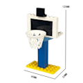 Miniatyrbillede 5 af 5: IC Basketstativ små partikler byggeklodser dele tilbehør gul one size