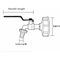 Miniatyrbillede 3 af 5: 1000L IBC Tankhane med Dobbelt Regnvandsopsamlingshaneadapter, Fremstillet af Messing med 60mm (3/4\") Groft Gevind., DEBUNS