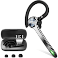 Miniatyrbillede 1 af 5: Bluetooth-hovedtelefoner, trådløse Bluetooth-hovedtelefoner med 500 mAh-etui, 72 timers taletid, indbygget mikrofon til iOS Android-telefoner, V5.1 Han