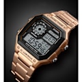 Miniatyrbillede 4 af 4: IC Herr Quartz Digital Ur 50m Vandtæt Army Grøn Armbåndsur