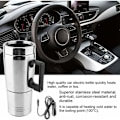 Miniatyrbild 5 av 6: Elektrisk vattenkokare för bil 12v Elektrisk vattenkokare för bil 350ml och 150ml Rostfritt stål Kaffe Te Vattenkopp 12v Dubbelisolerad kopp Bilkokare Bilkokare