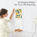 Miniatyrbild 5 av 5: 2024-2025 Abstrakt konstväggkalender – A4-storlek (8,3\" x 11,7\"), 18 månader med Bright Flower Design, januari 2024 till juni 2025