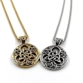 Pikkukuva 4 / 4: Ny Retro Nordic Viking Celtic Solmu Symbol Miesten Kaulakoru Amulett Korut Lahja A4001-hopea